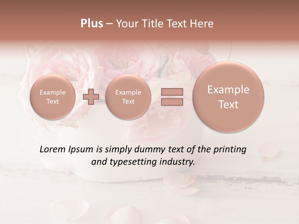 Damaged Color Flower PowerPoint Template