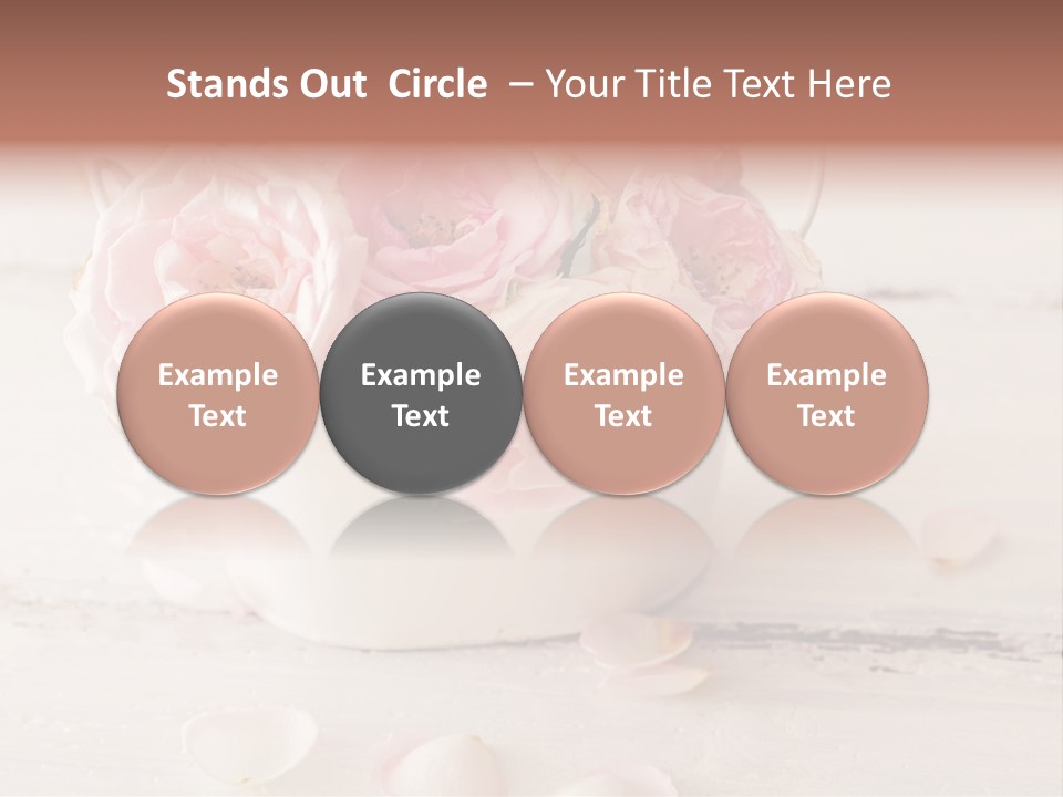 Damaged Color Flower PowerPoint Template