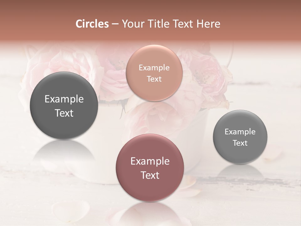 Damaged Color Flower PowerPoint Template