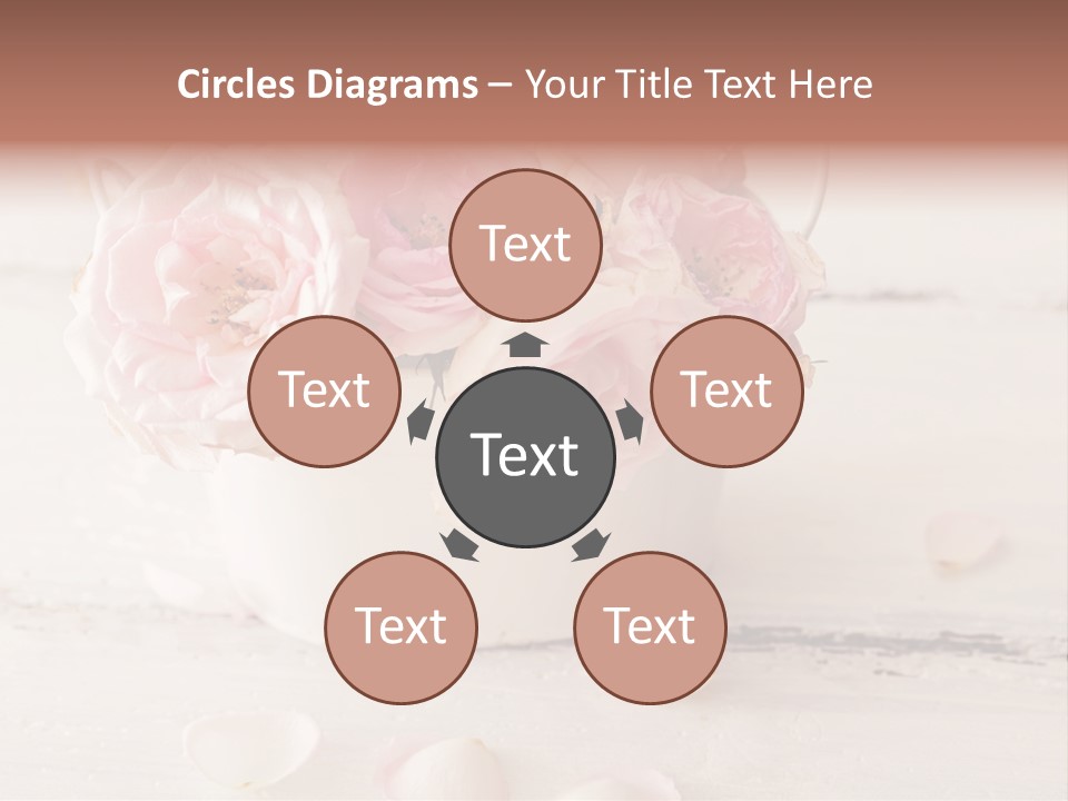 Damaged Color Flower PowerPoint Template