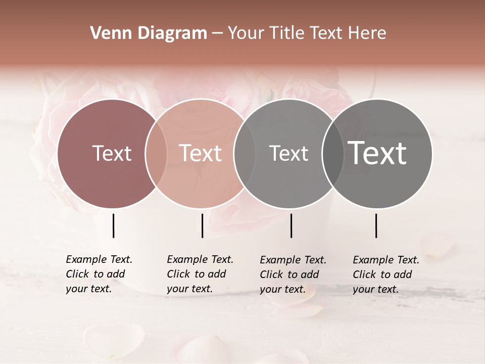 Damaged Color Flower PowerPoint Template