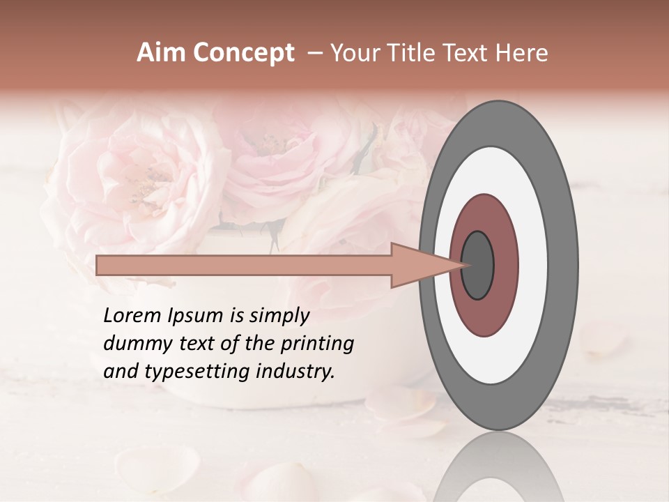 Damaged Color Flower PowerPoint Template