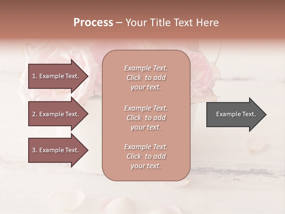 Damaged Color Flower PowerPoint Template