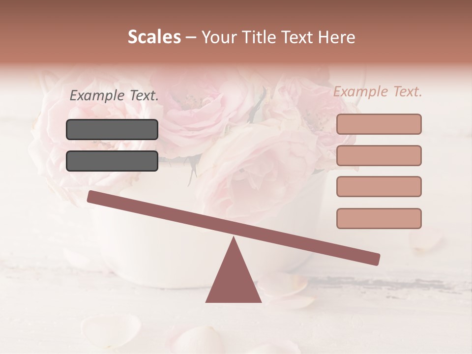 Damaged Color Flower PowerPoint Template