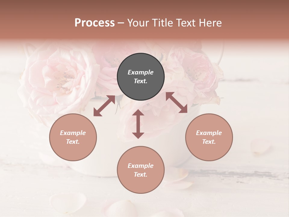 Damaged Color Flower PowerPoint Template