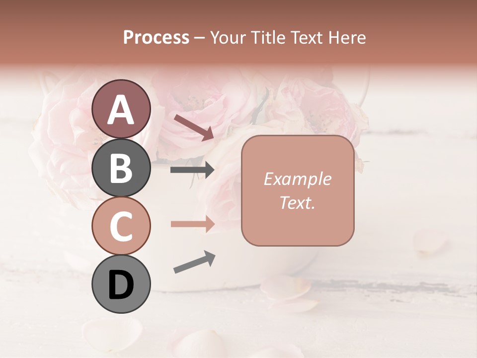 Damaged Color Flower PowerPoint Template