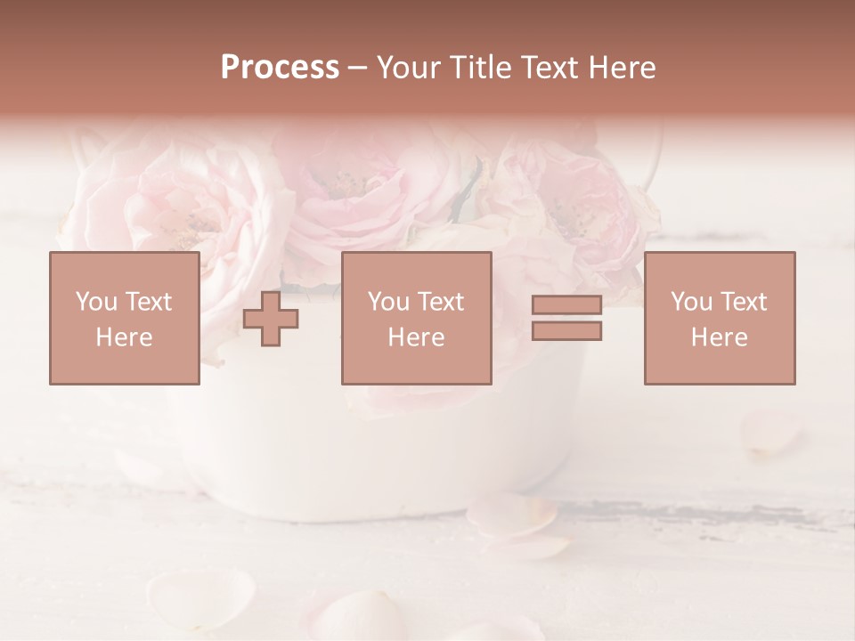 Damaged Color Flower PowerPoint Template