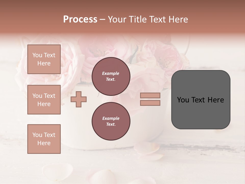 Damaged Color Flower PowerPoint Template