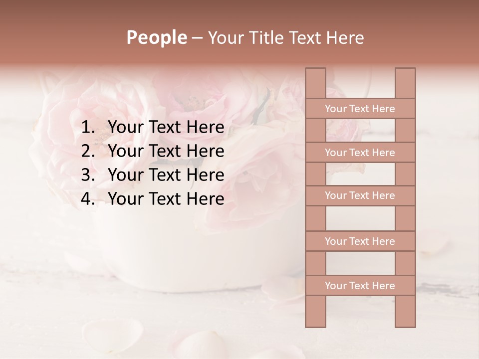 Damaged Color Flower PowerPoint Template