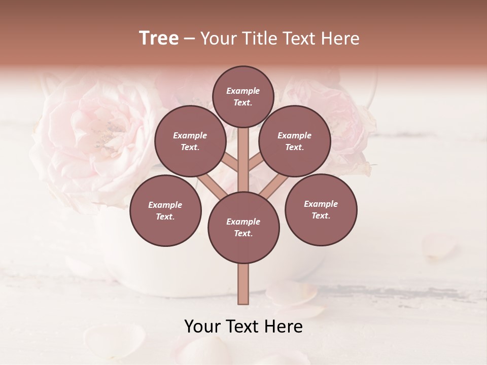 Damaged Color Flower PowerPoint Template