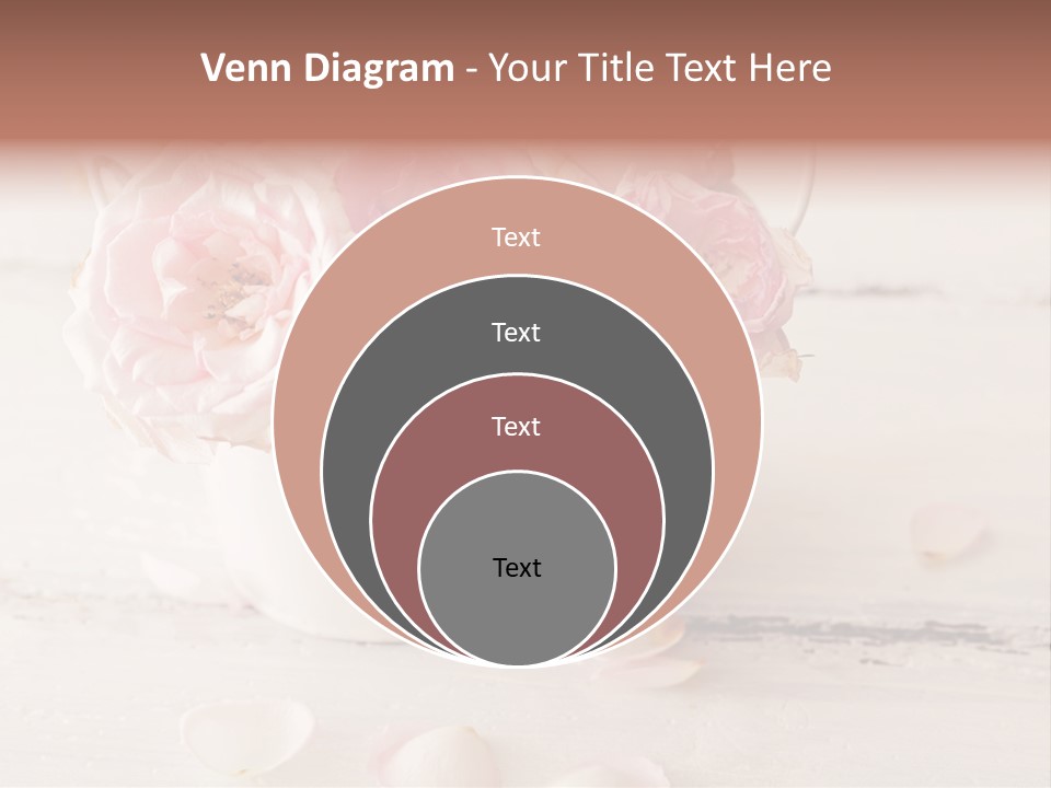 Damaged Color Flower PowerPoint Template