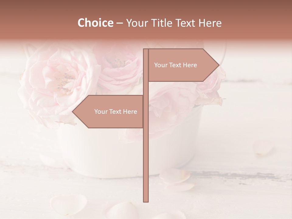 Damaged Color Flower PowerPoint Template