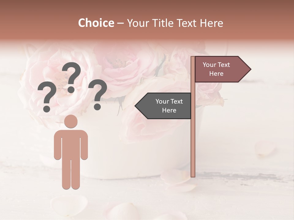 Damaged Color Flower PowerPoint Template