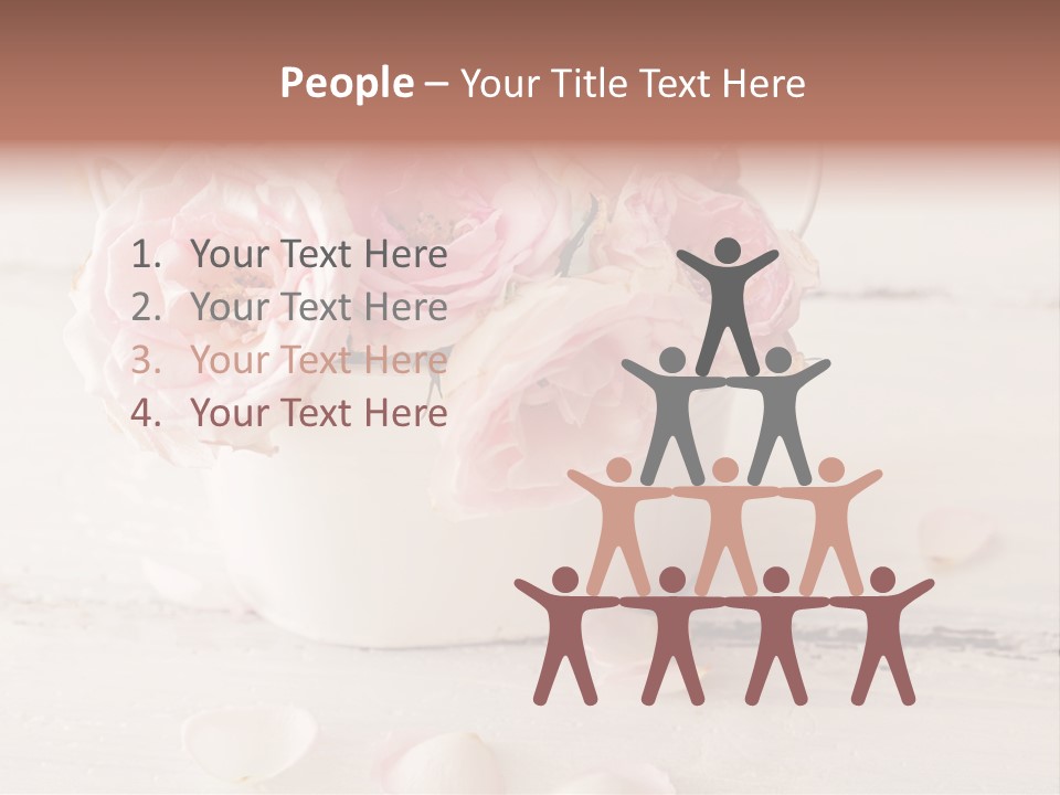 Damaged Color Flower PowerPoint Template