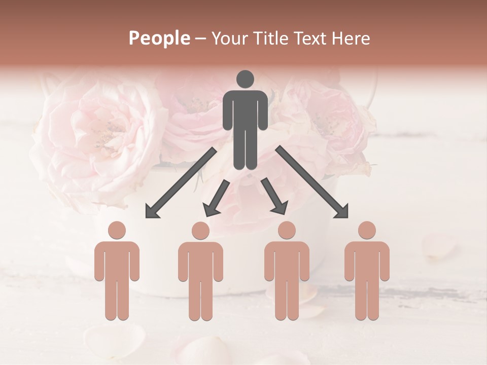 Damaged Color Flower PowerPoint Template