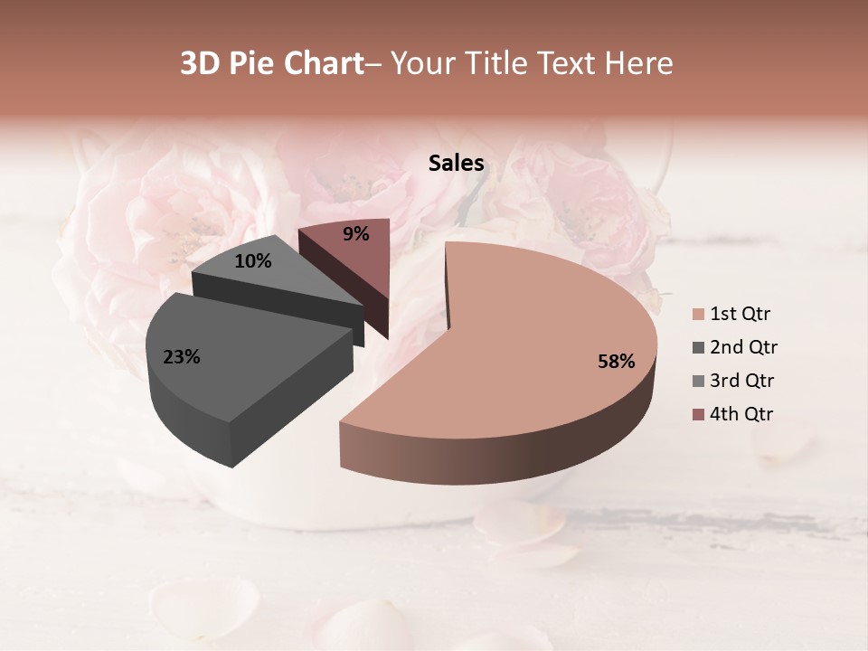 Damaged Color Flower PowerPoint Template