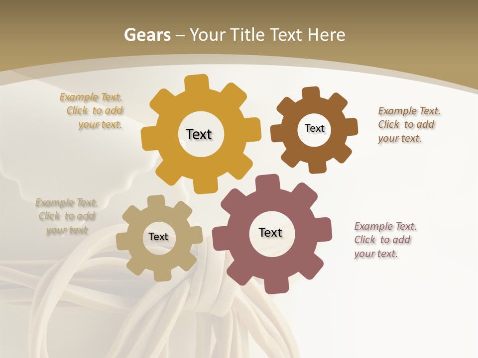 A White Cake With Flowers On Top Of It PowerPoint Template