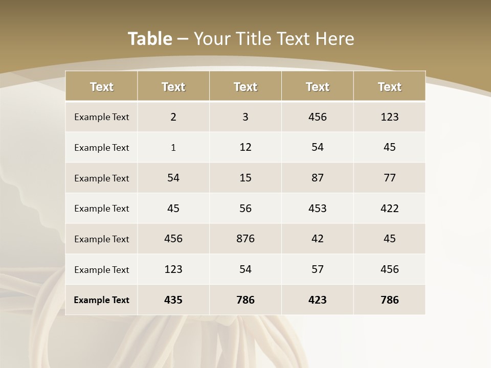 A White Cake With Flowers On Top Of It PowerPoint Template