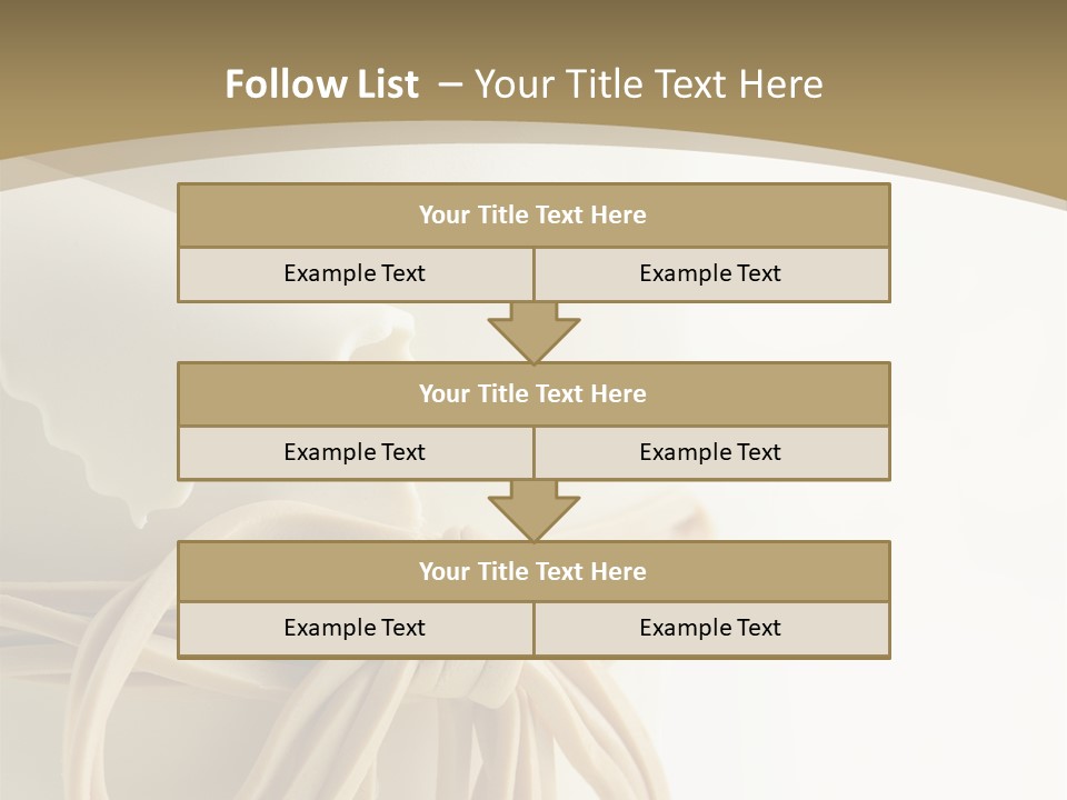 A White Cake With Flowers On Top Of It PowerPoint Template