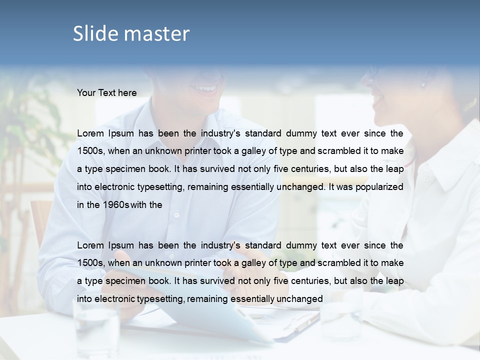 Couple Feminine Pretty PowerPoint Template