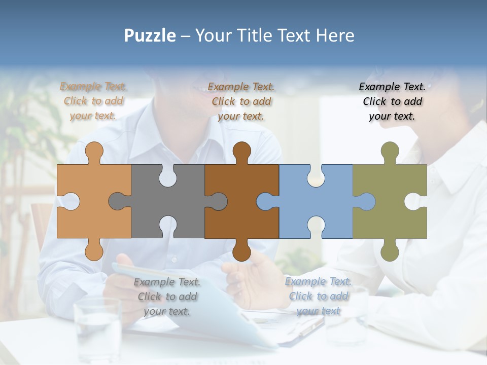 Couple Feminine Pretty PowerPoint Template