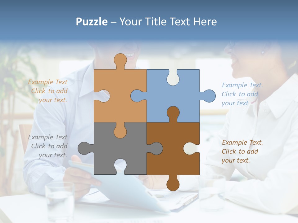 Couple Feminine Pretty PowerPoint Template