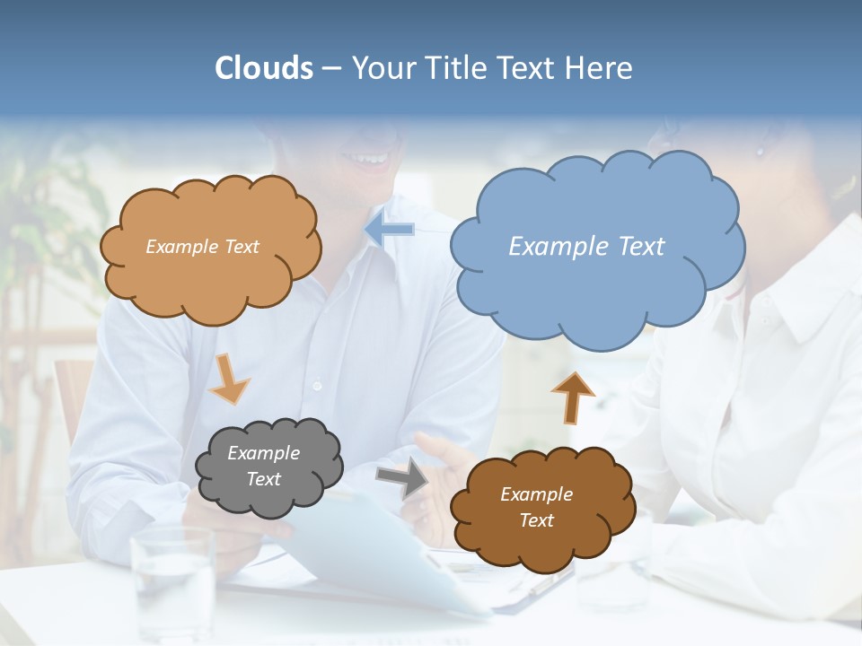 Couple Feminine Pretty PowerPoint Template