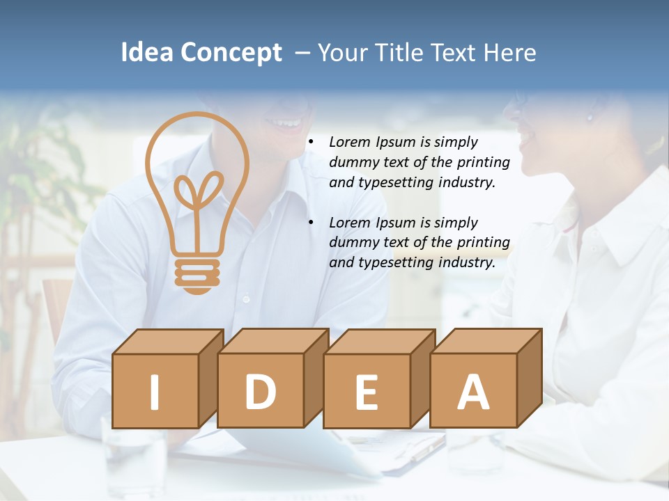 Couple Feminine Pretty PowerPoint Template