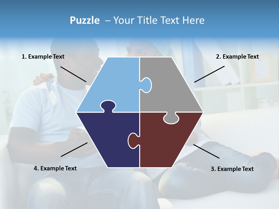 Couple Feminine Pretty PowerPoint Template