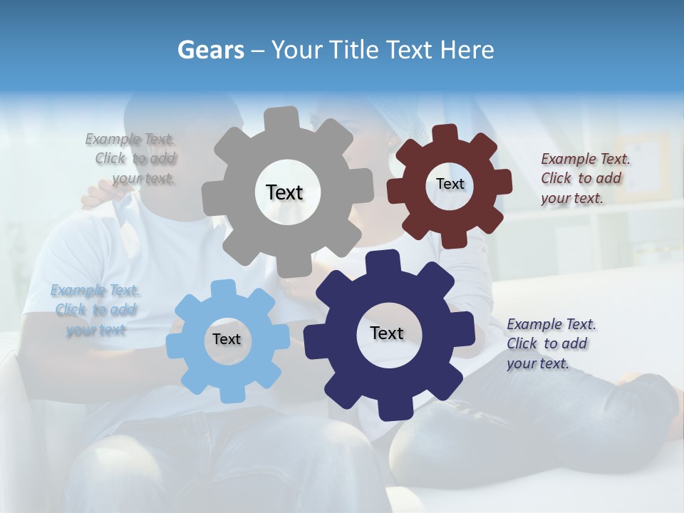 Couple Feminine Pretty PowerPoint Template