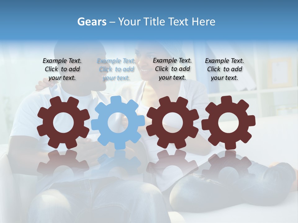 Couple Feminine Pretty PowerPoint Template