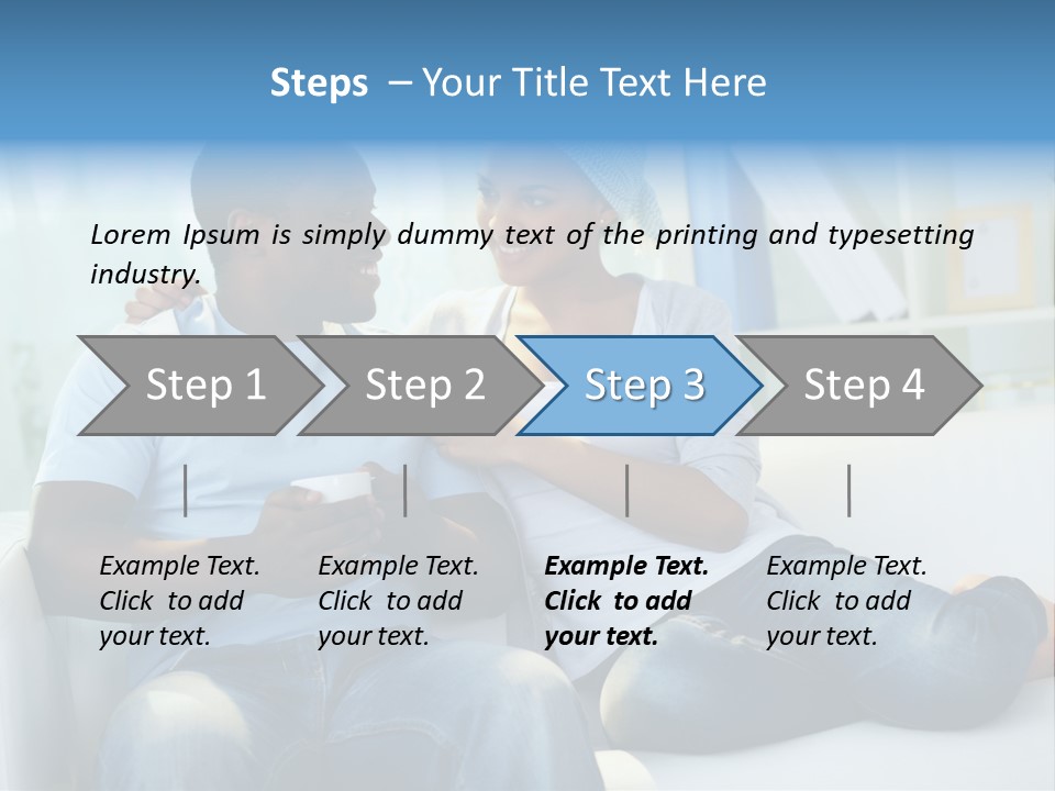 Couple Feminine Pretty PowerPoint Template