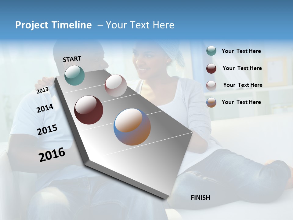 Couple Feminine Pretty PowerPoint Template