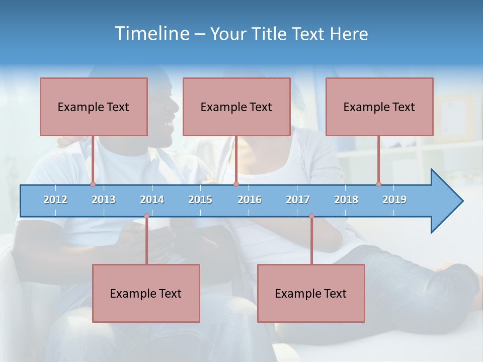 Couple Feminine Pretty PowerPoint Template
