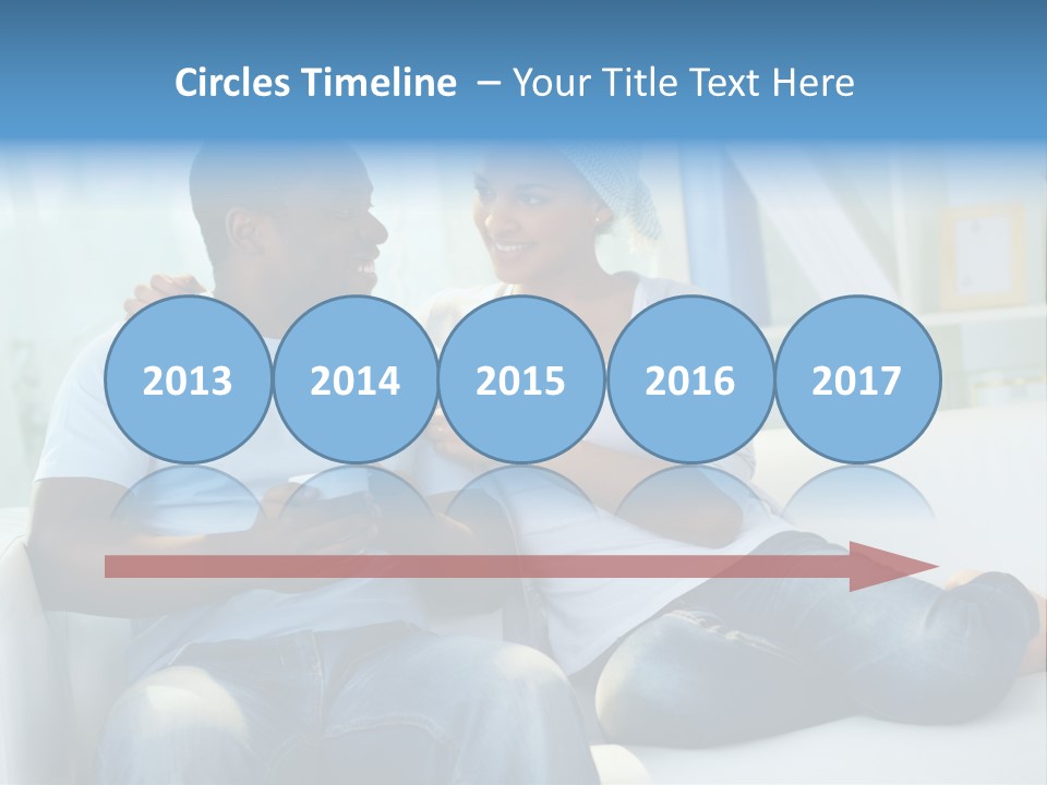 Couple Feminine Pretty PowerPoint Template