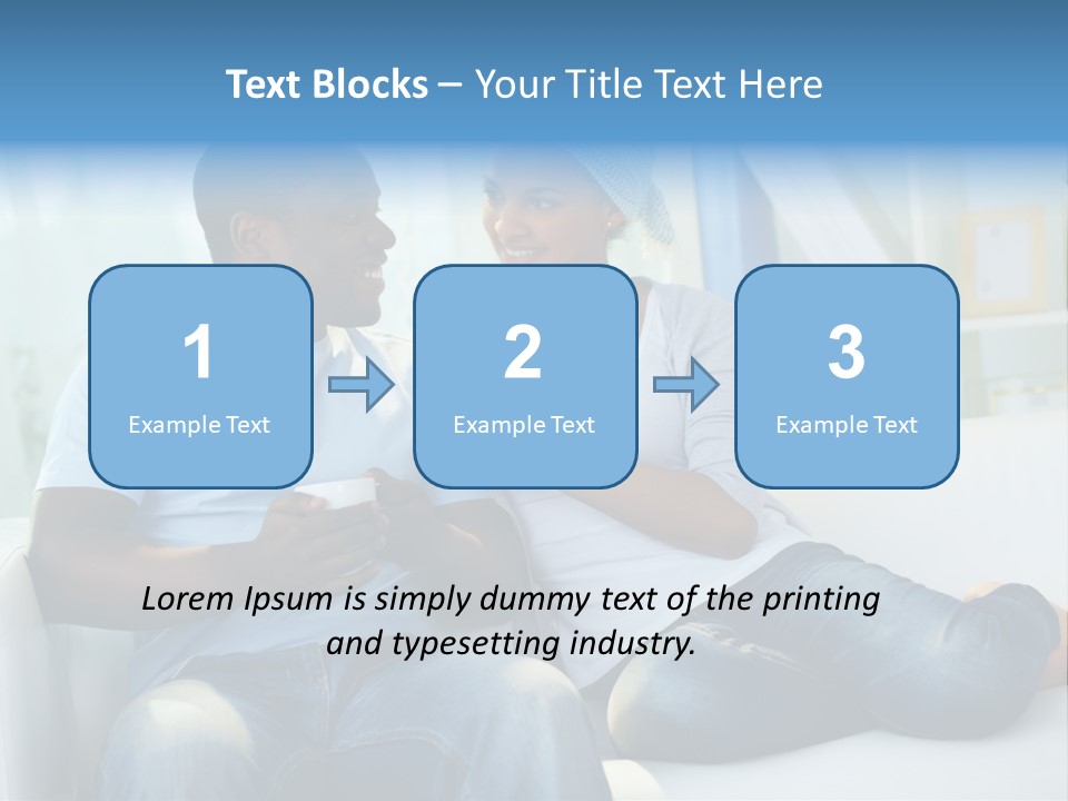 Couple Feminine Pretty PowerPoint Template