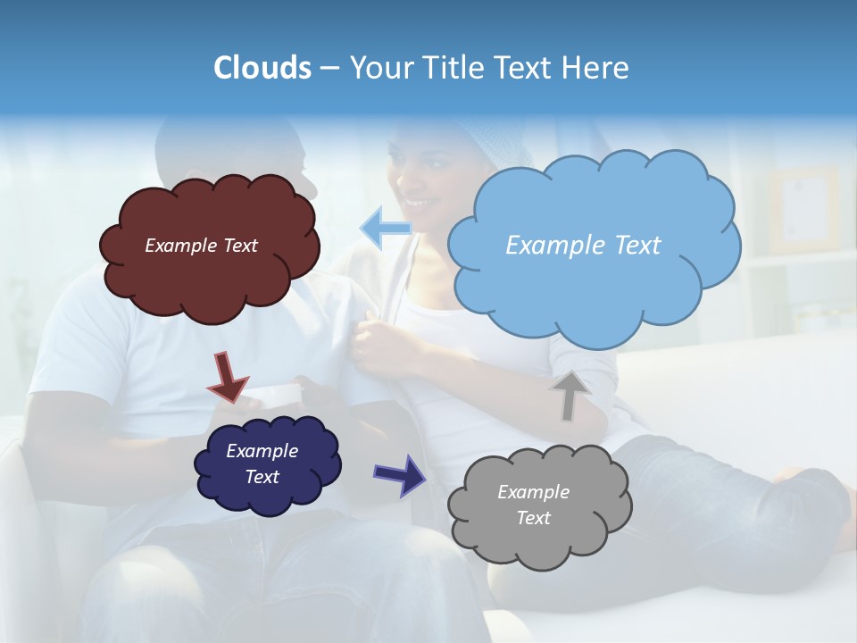 Couple Feminine Pretty PowerPoint Template