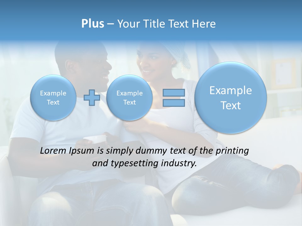 Couple Feminine Pretty PowerPoint Template