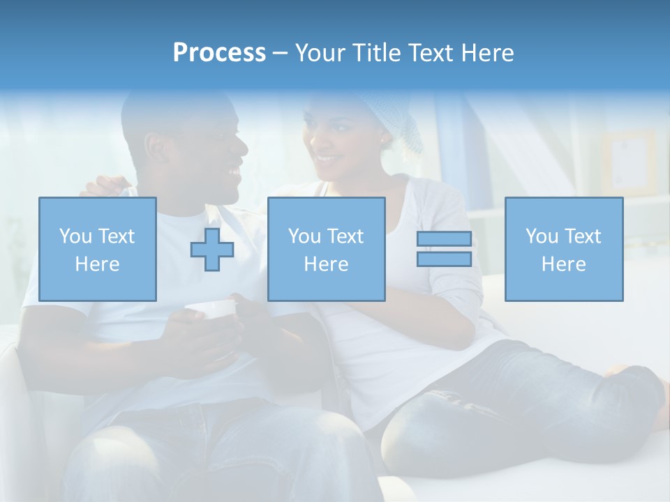 Couple Feminine Pretty PowerPoint Template