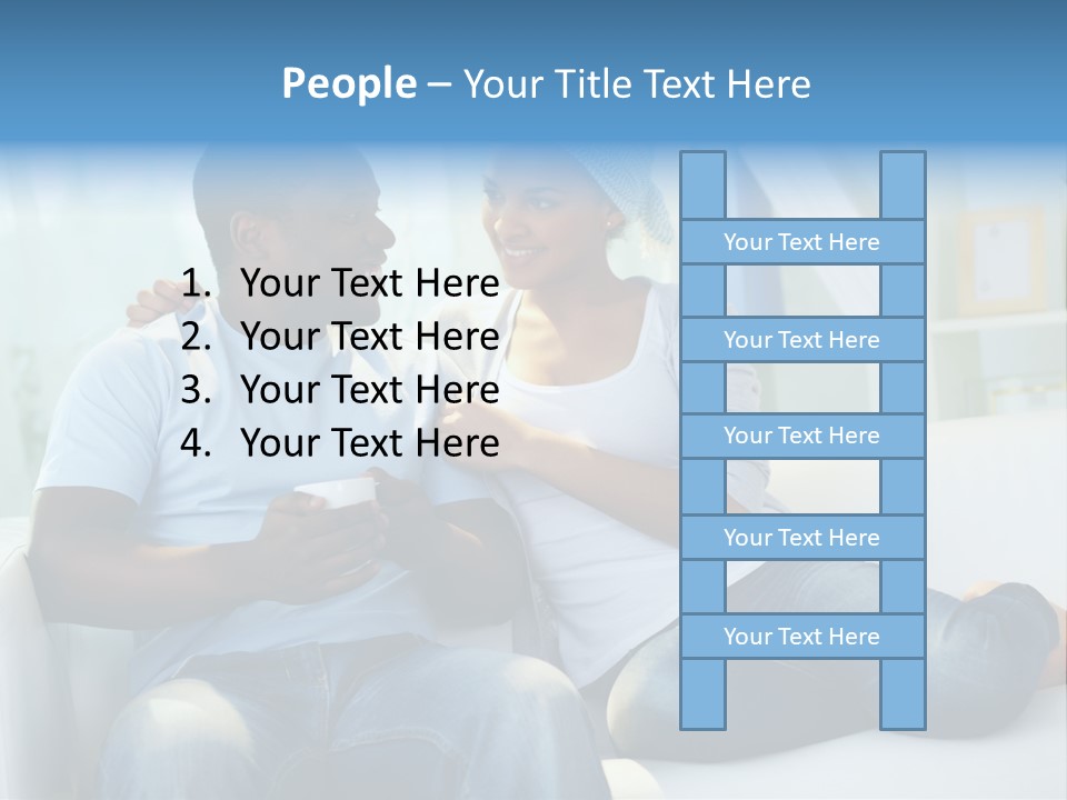 Couple Feminine Pretty PowerPoint Template