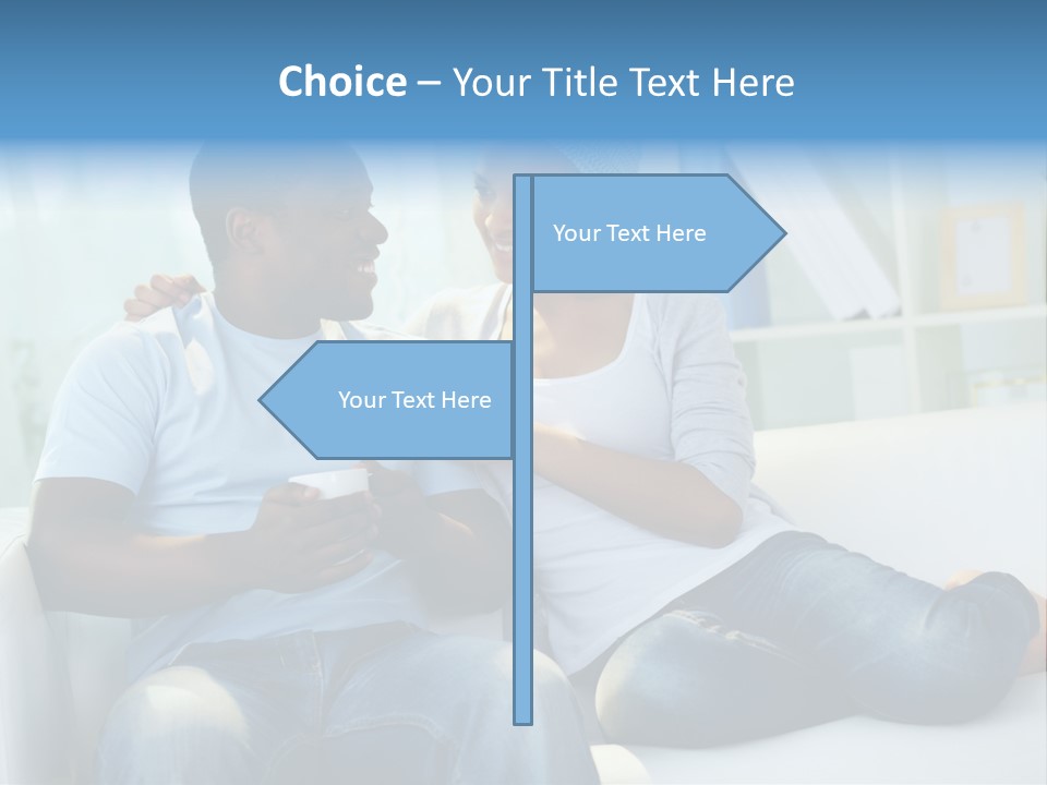 Couple Feminine Pretty PowerPoint Template