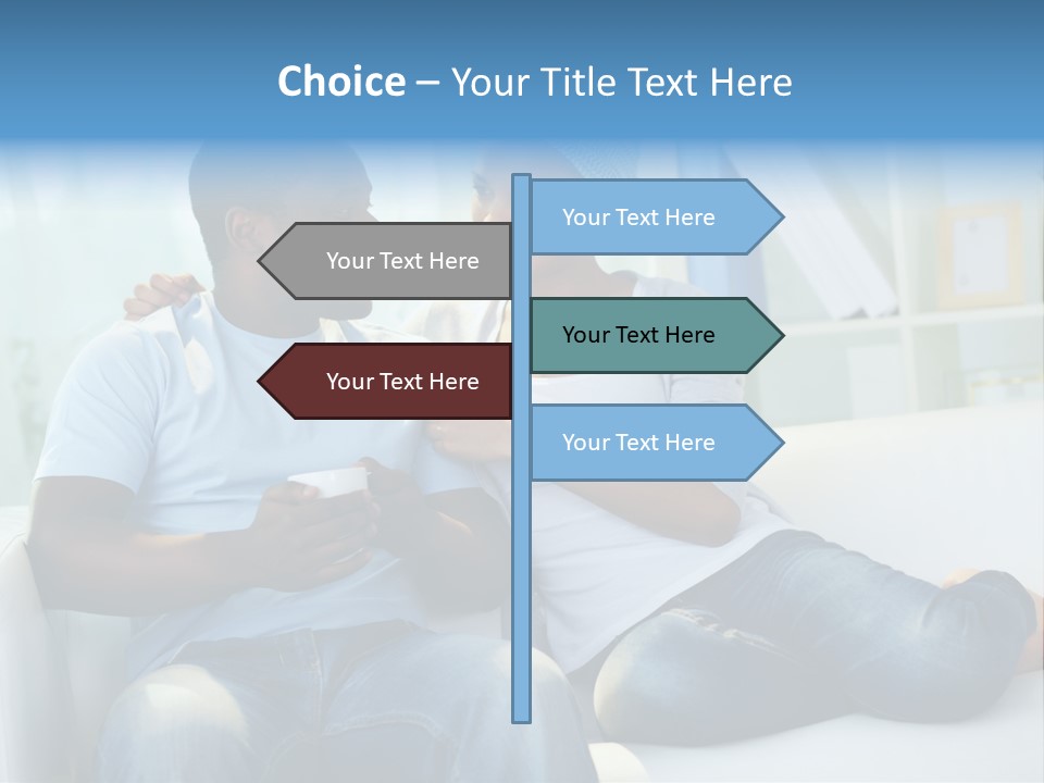 Couple Feminine Pretty PowerPoint Template