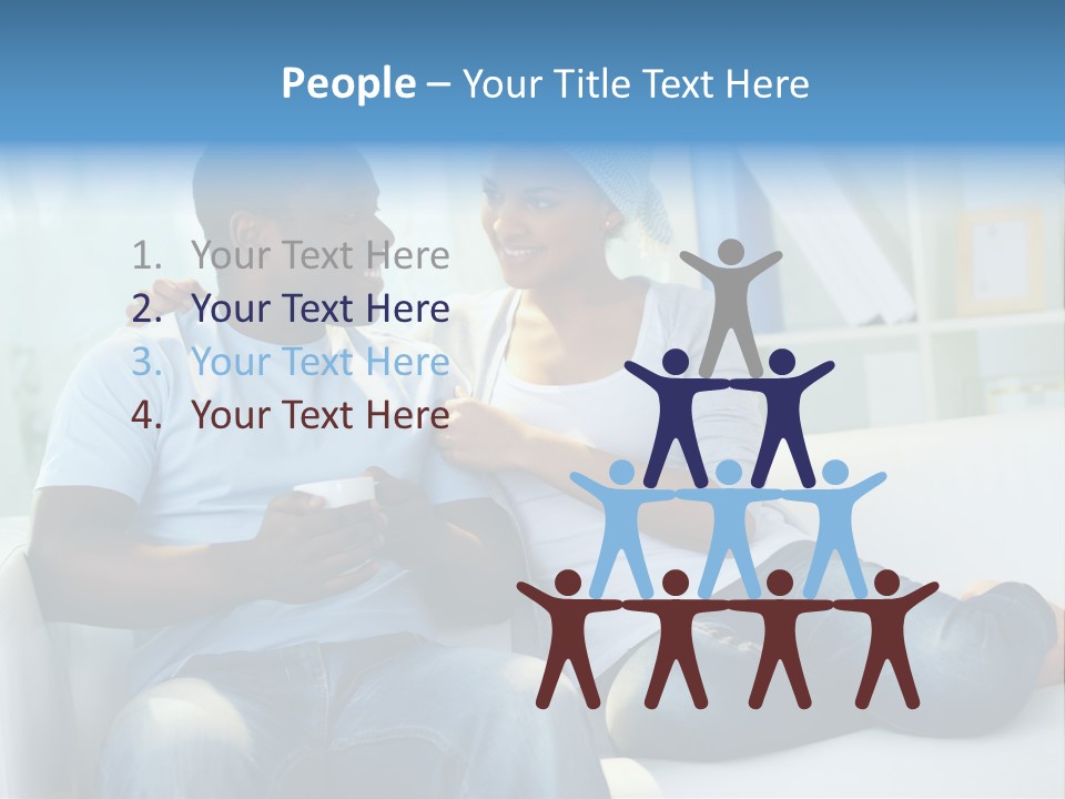 Couple Feminine Pretty PowerPoint Template