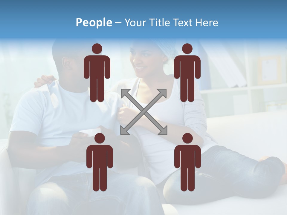 Couple Feminine Pretty PowerPoint Template