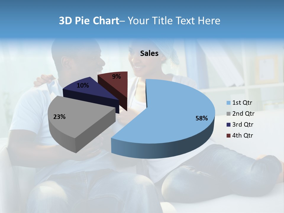 Couple Feminine Pretty PowerPoint Template