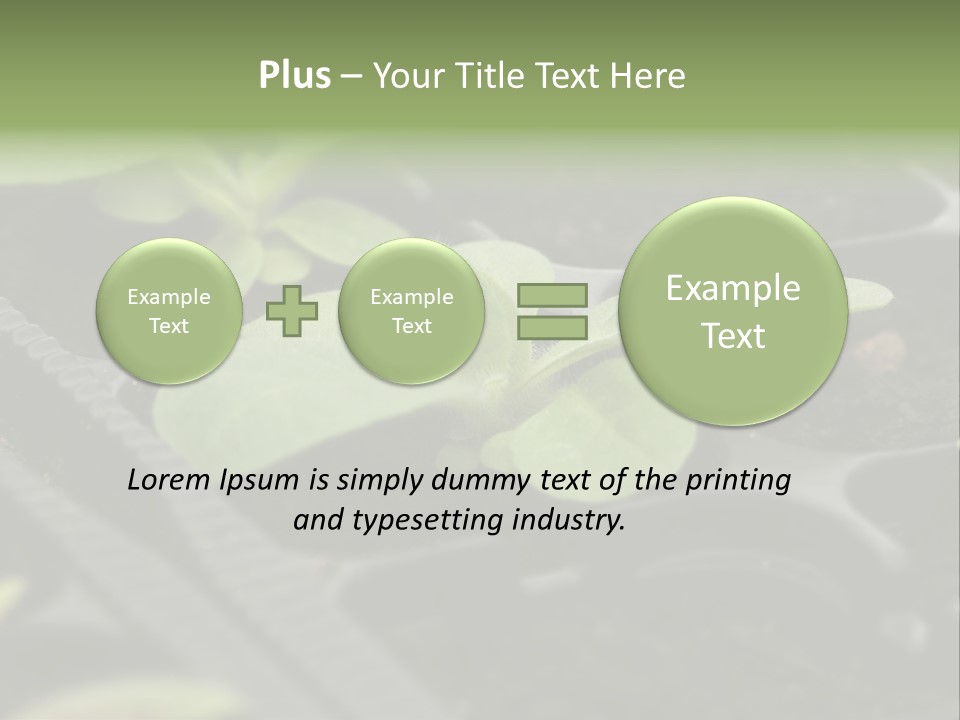 Agriculture Nursery Plant PowerPoint Template