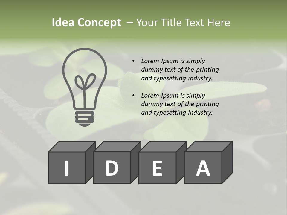 Agriculture Nursery Plant PowerPoint Template