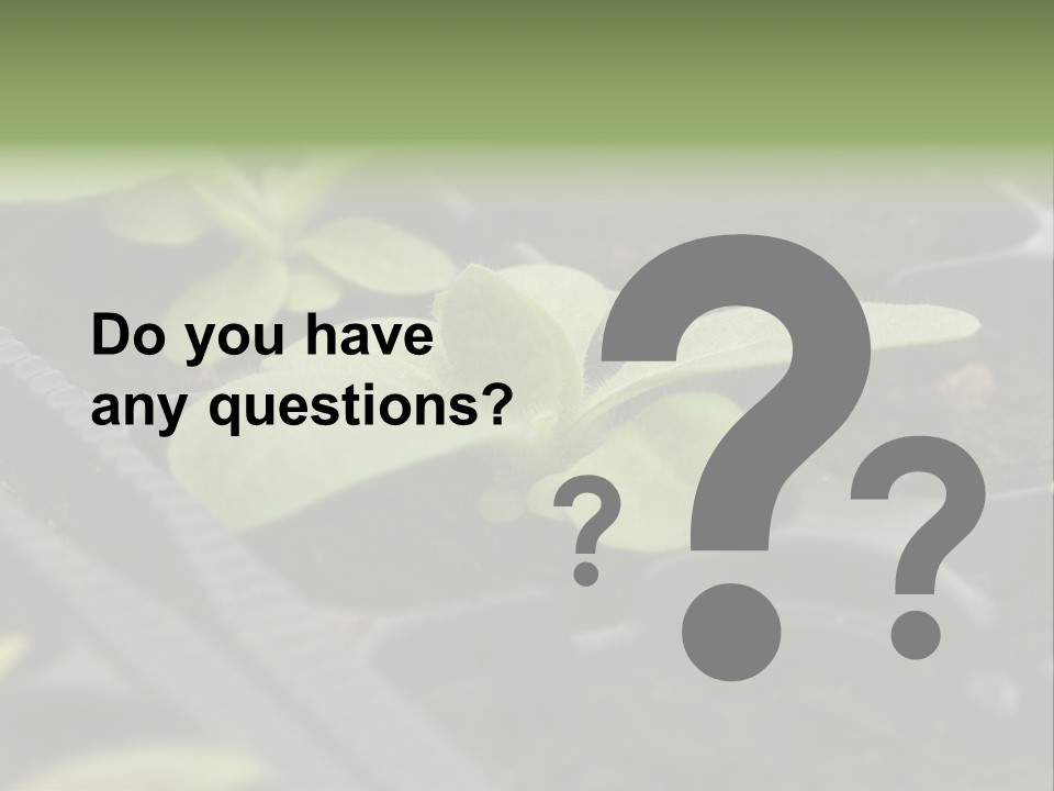 Agriculture Nursery Plant PowerPoint Template