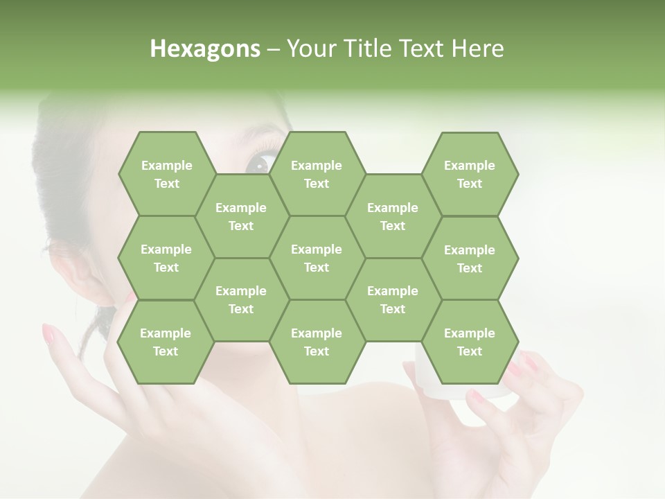 Girl Apply White PowerPoint Template