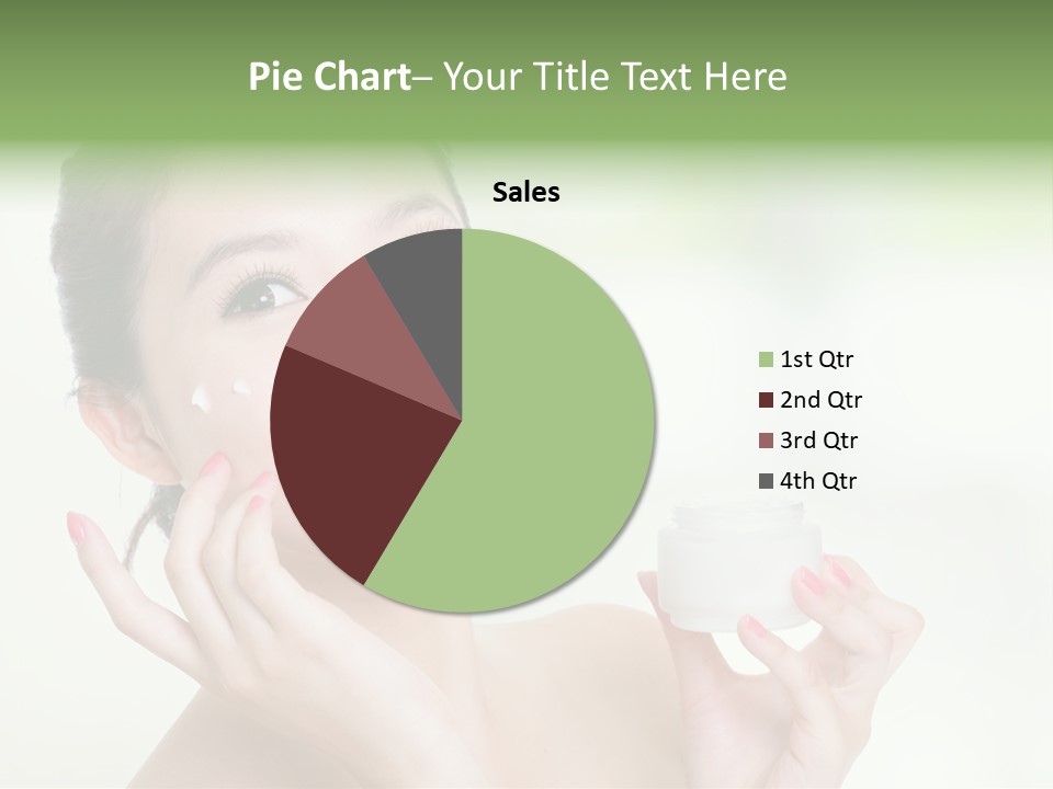 Girl Apply White PowerPoint Template